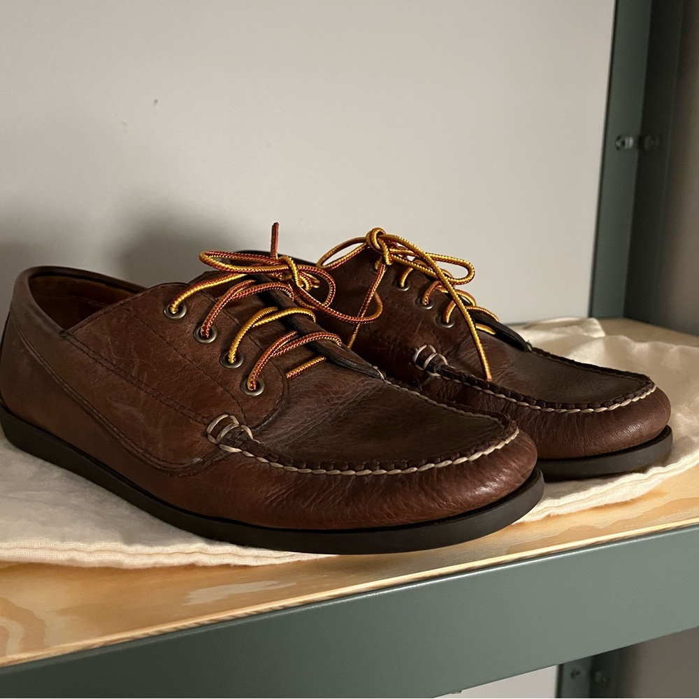 J.Crew Men’s Leather Camp Shoes | Size 10 | Good used condition